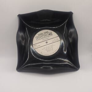 Homemade candy dish from vinyl records